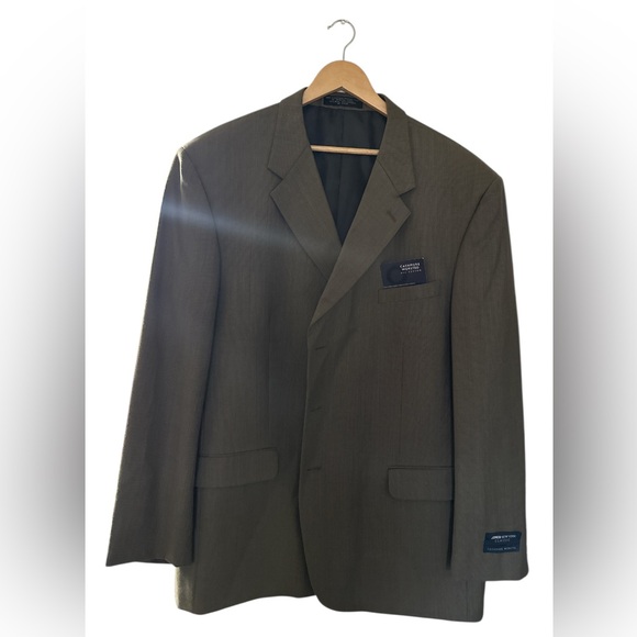 Jones New York Other - Jones New York Classic Men's Wool and Cashmere Olive Grenn Blazer Size 50L NWT